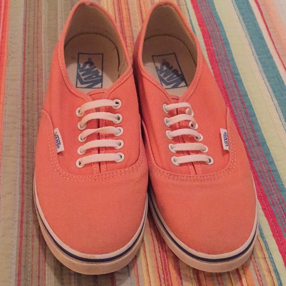 peach vans shoes